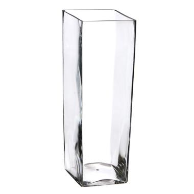 Vaso vetro cubo 17 x 17 cm