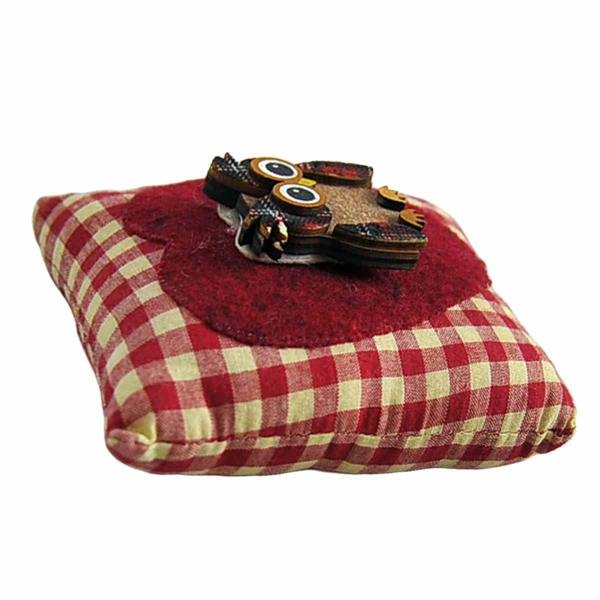 Cuscino gufi tessuto mini 13 x 6 x 13 cm