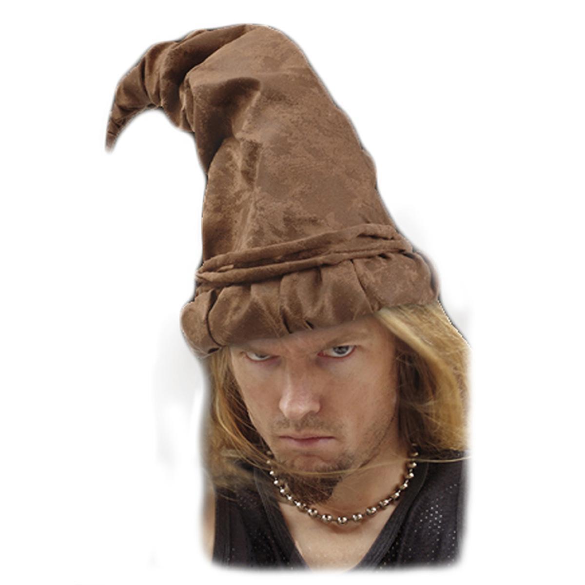 Cappello elfo scamosciato marrone