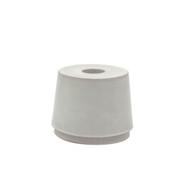 Portacandela ceramica bianco