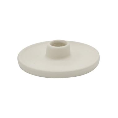 Portacandela ceramica bianco