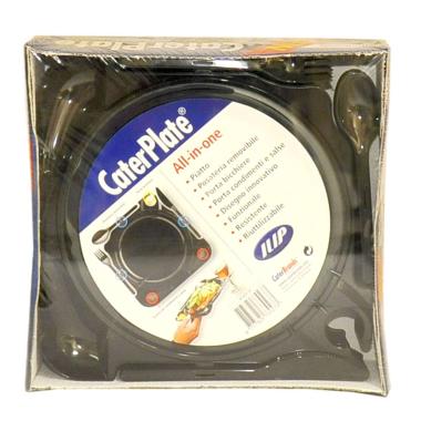 Piatti plastica cater black 10 pz