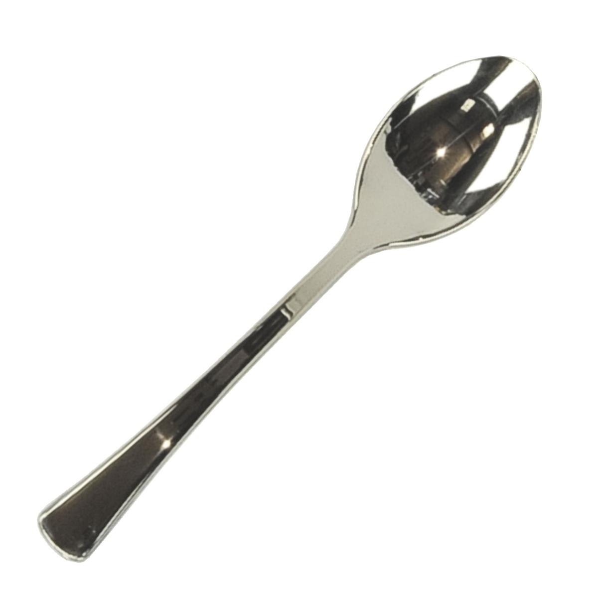 Posate party cucchiaio pvc inox metal cater 50 pz