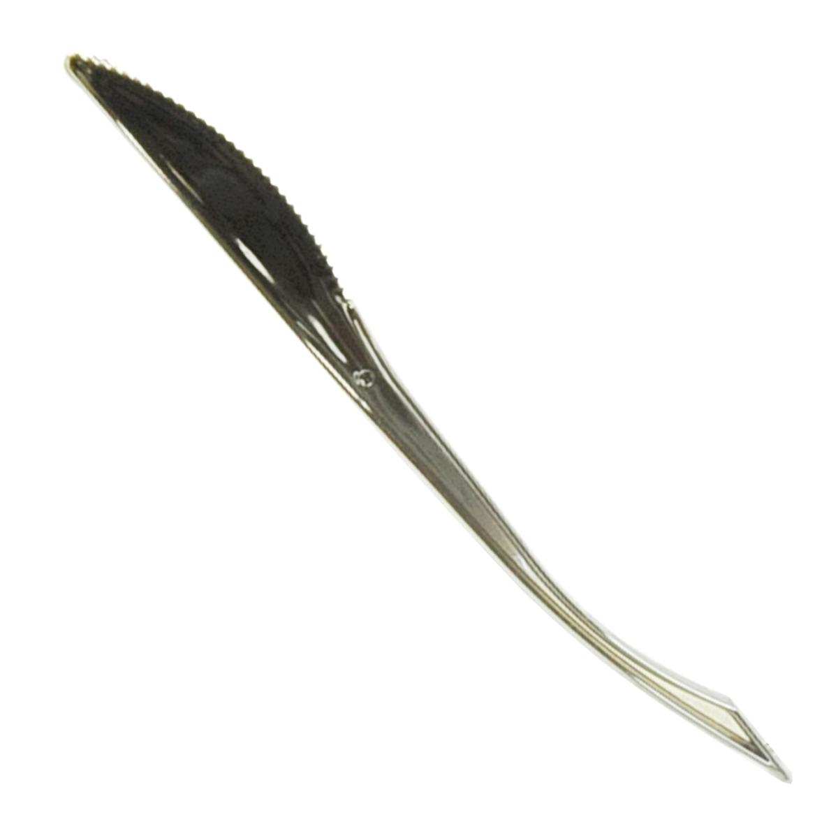 Posate party coltello pvc metal cater 50 pz