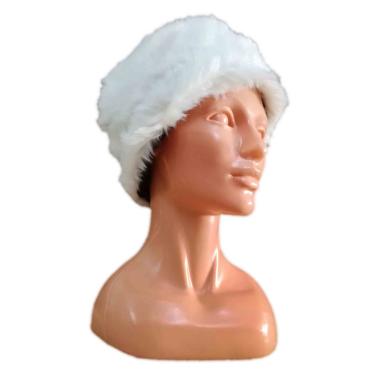Cappello pelliccia bianca
