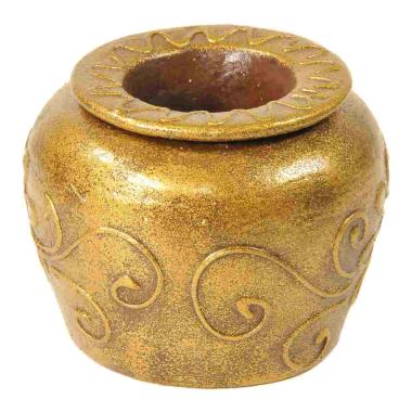 Posacenere oriente terra cotta oro