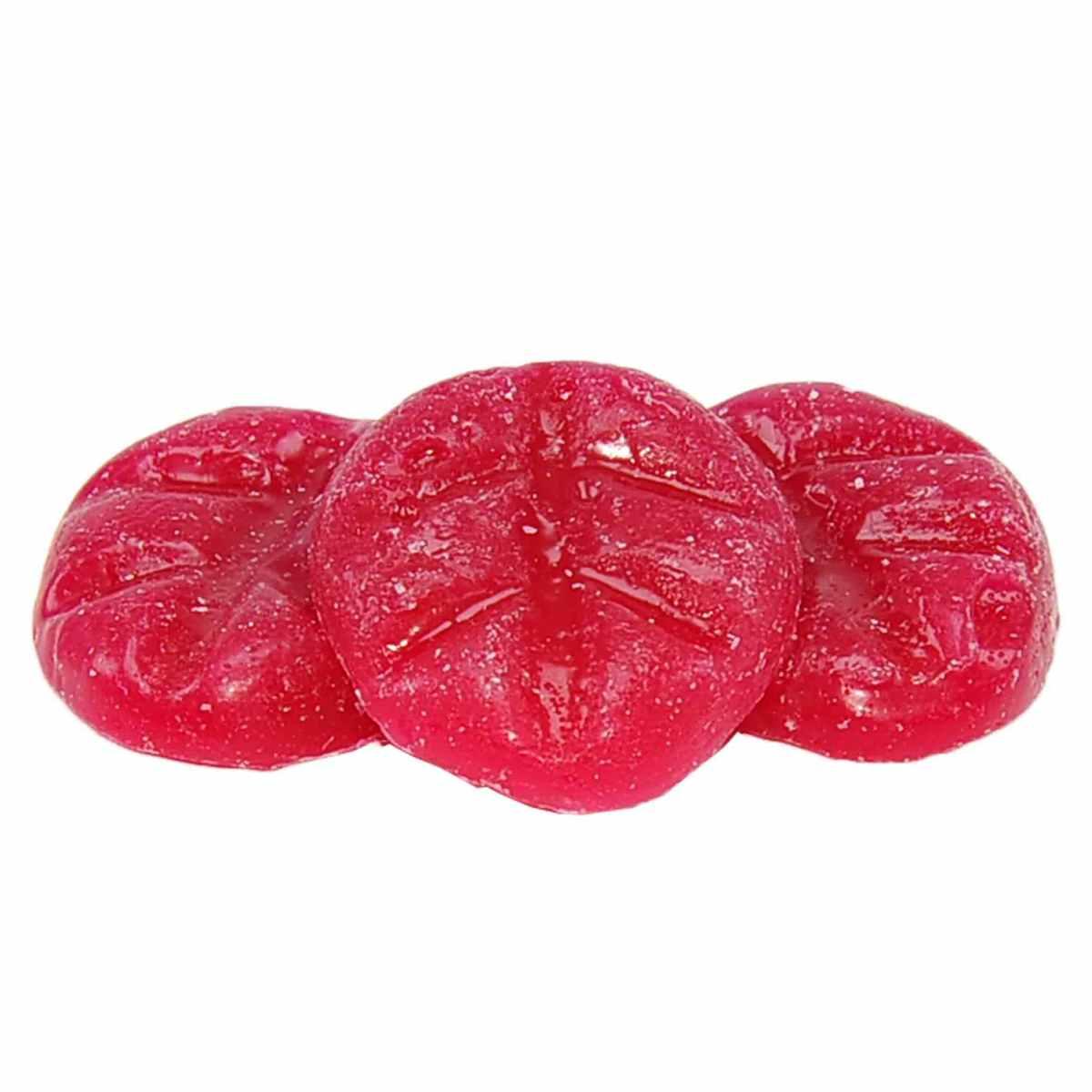 Candela profumata chips mini sugar plumt rossa 4 x 3,5 cm