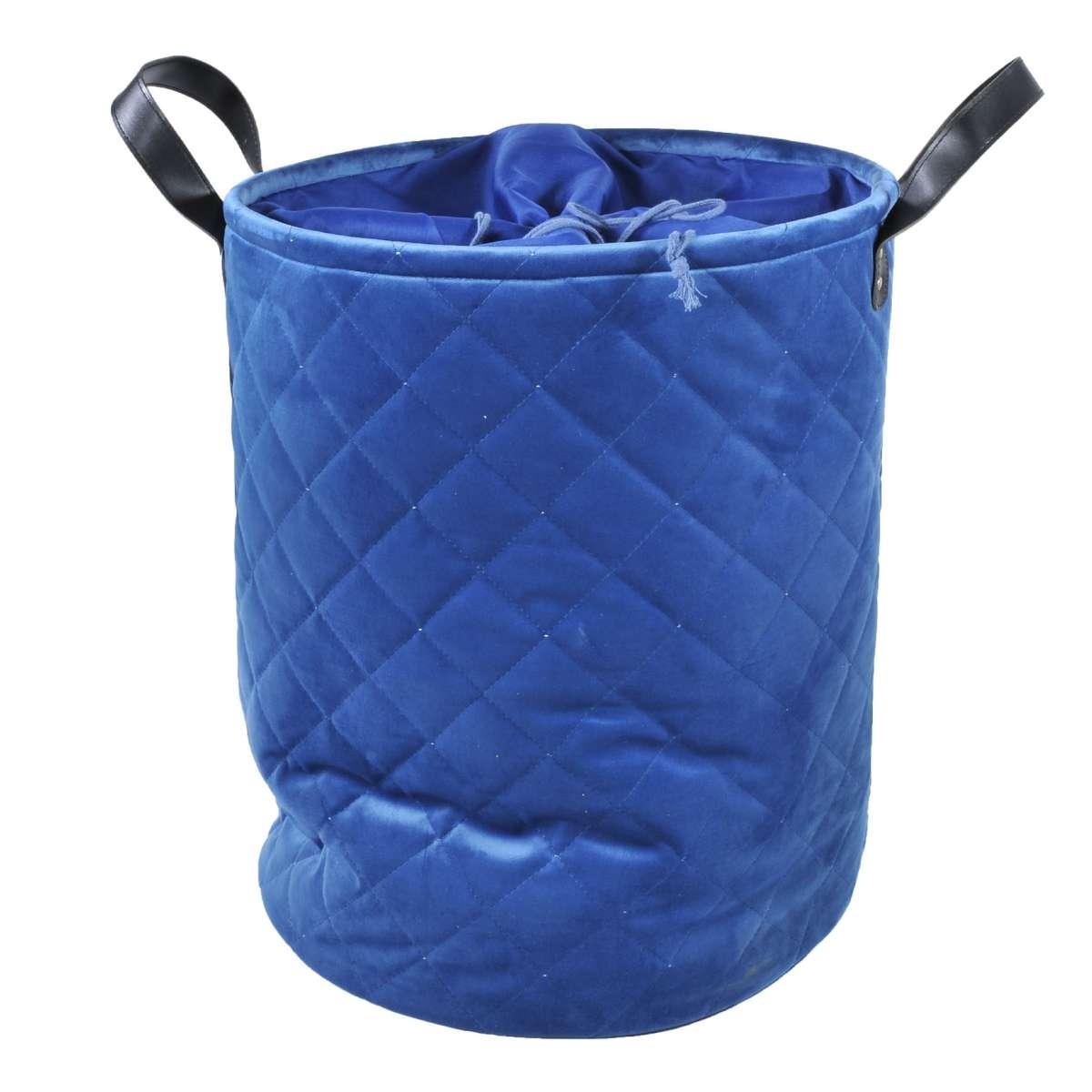 Cesto velluto blu fodera