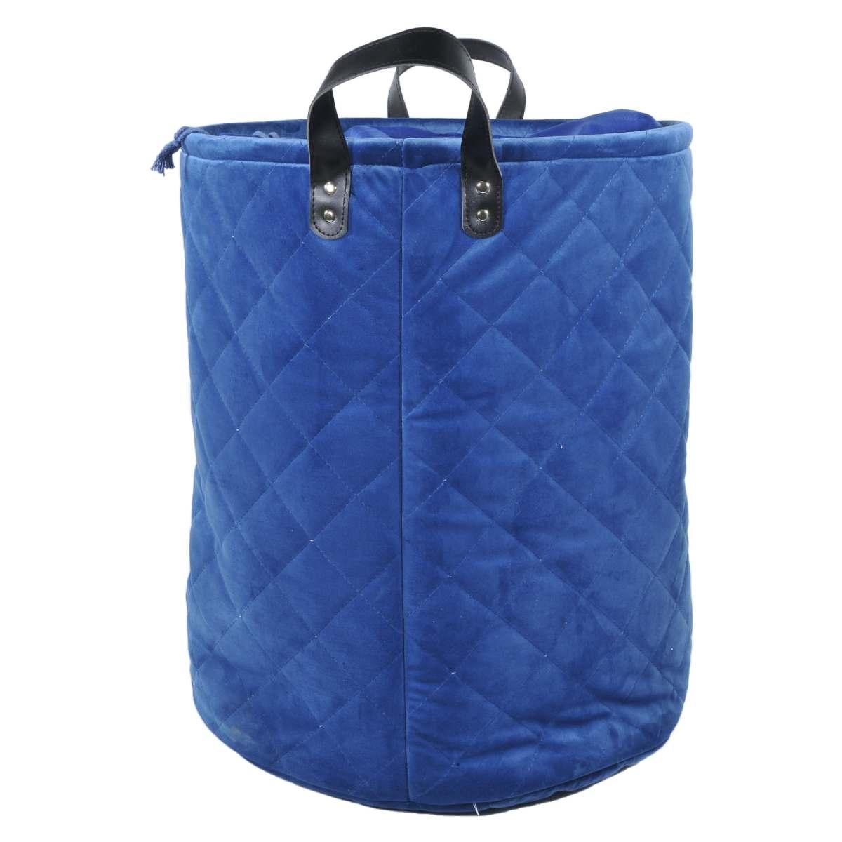 Cesto velluto blu fodera