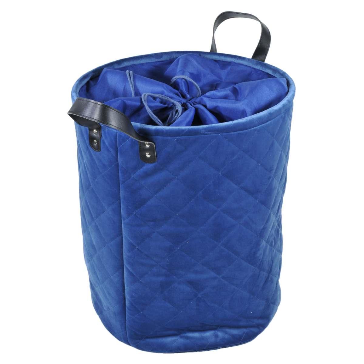 Cesto velluto blu fodera