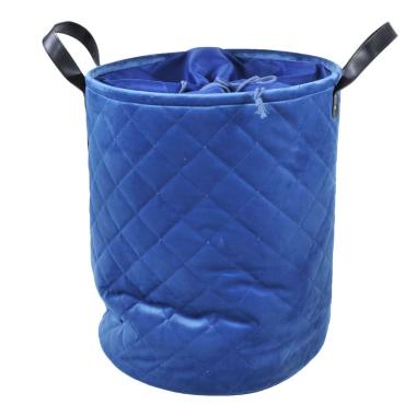 Cesto velluto blu fodera