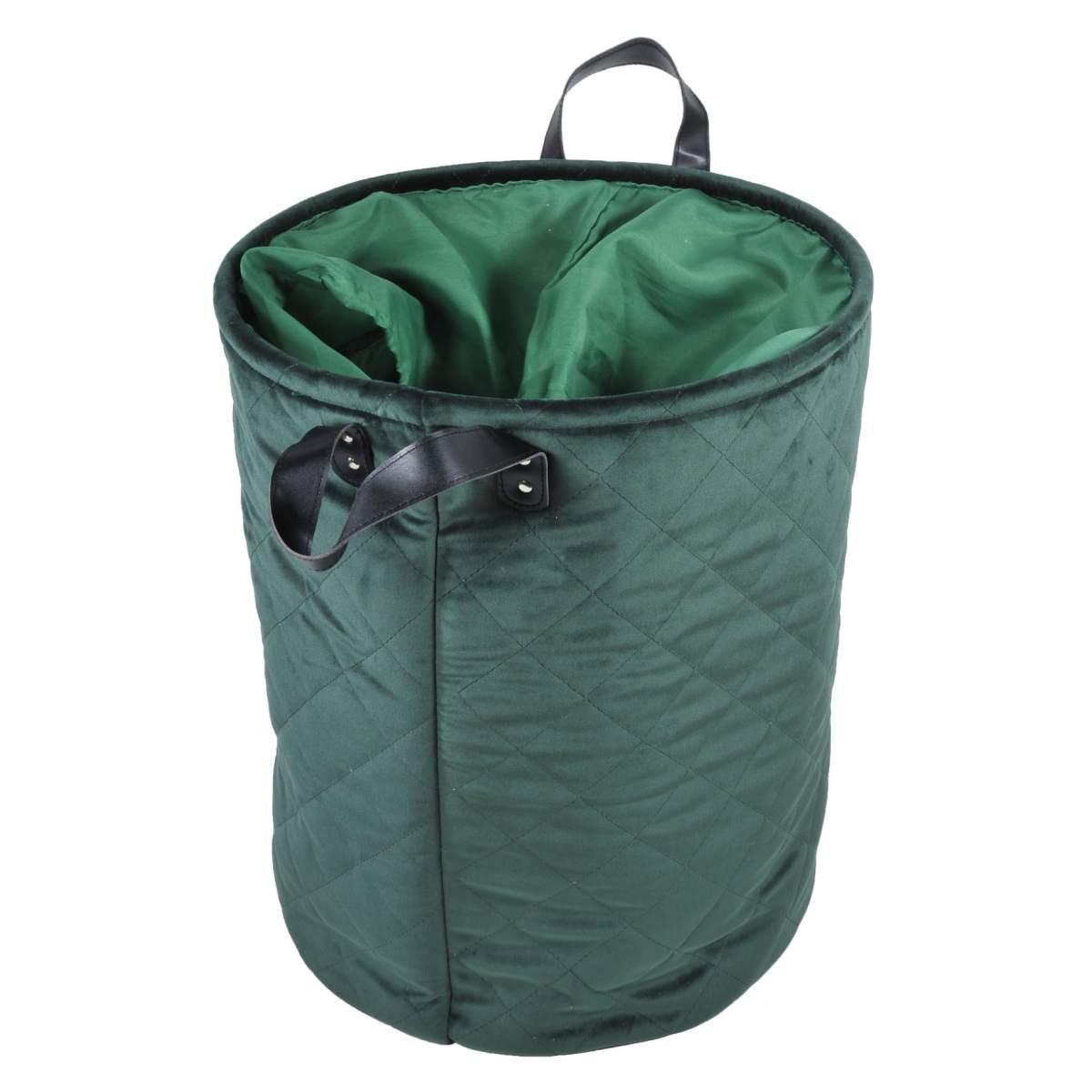 Cesto velluto verde fodera