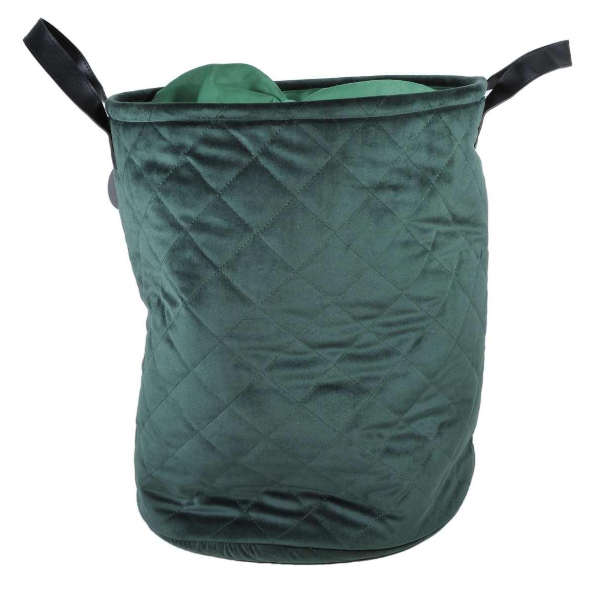 Cesto velluto verde fodera