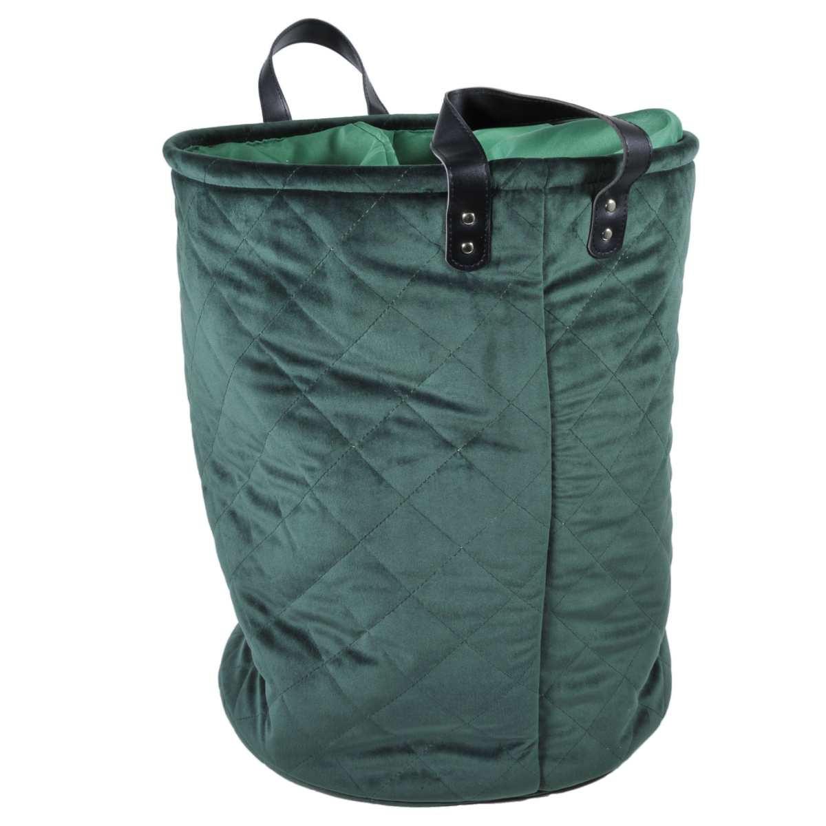 Cesto velluto verde fodera