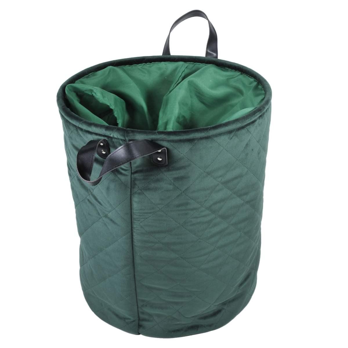 Cesto velluto verde fodera
