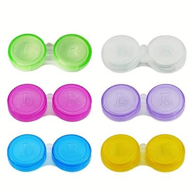 Custodia porta lenti contatto colore bianco modello a
