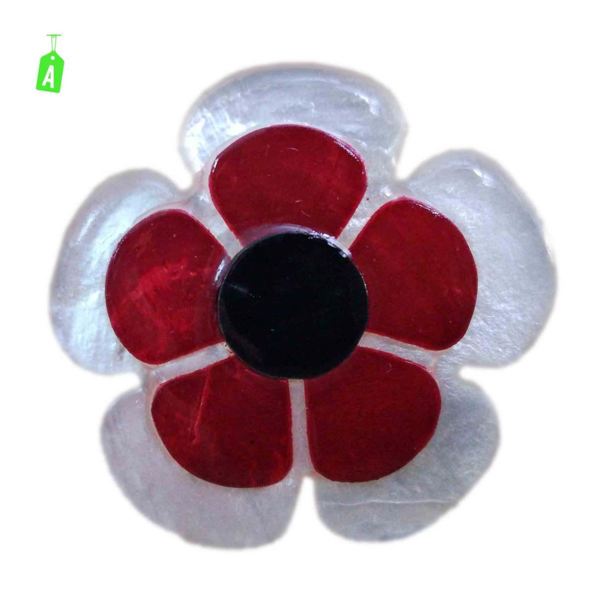 Anello madreperla fiore 5 6 colori