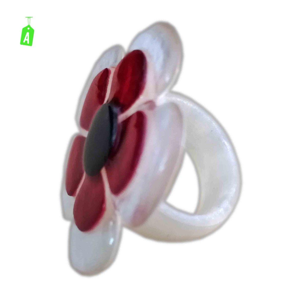 Anello madreperla fiore 5 6 colori