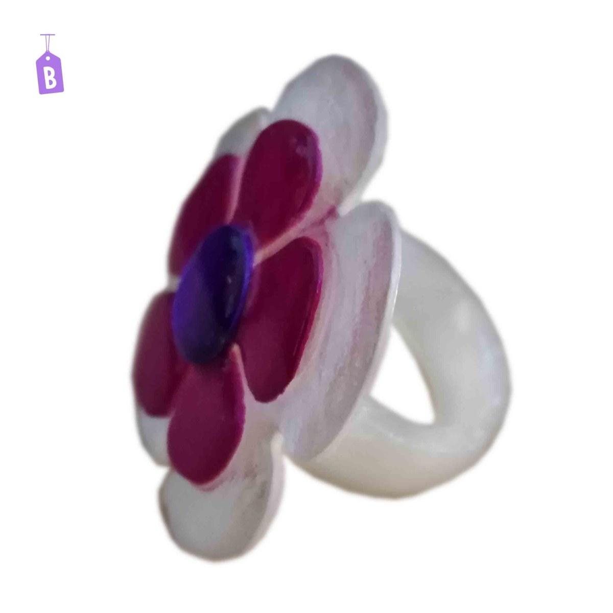 Anello madreperla fiore 5 6 colori