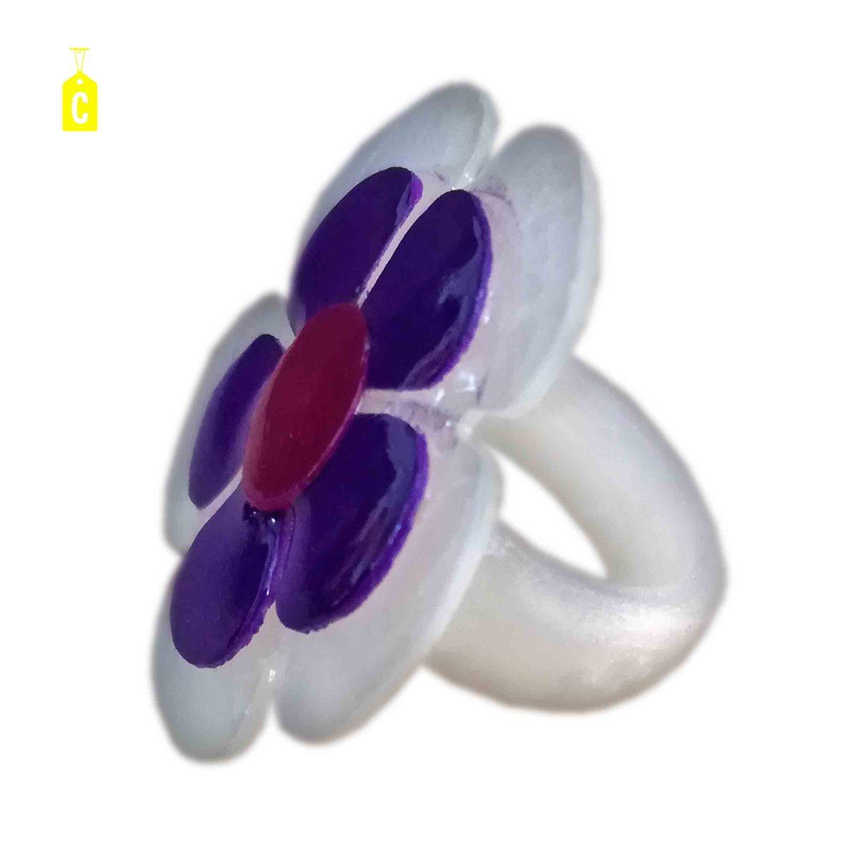 Anello madreperla fiore 5 6 colori
