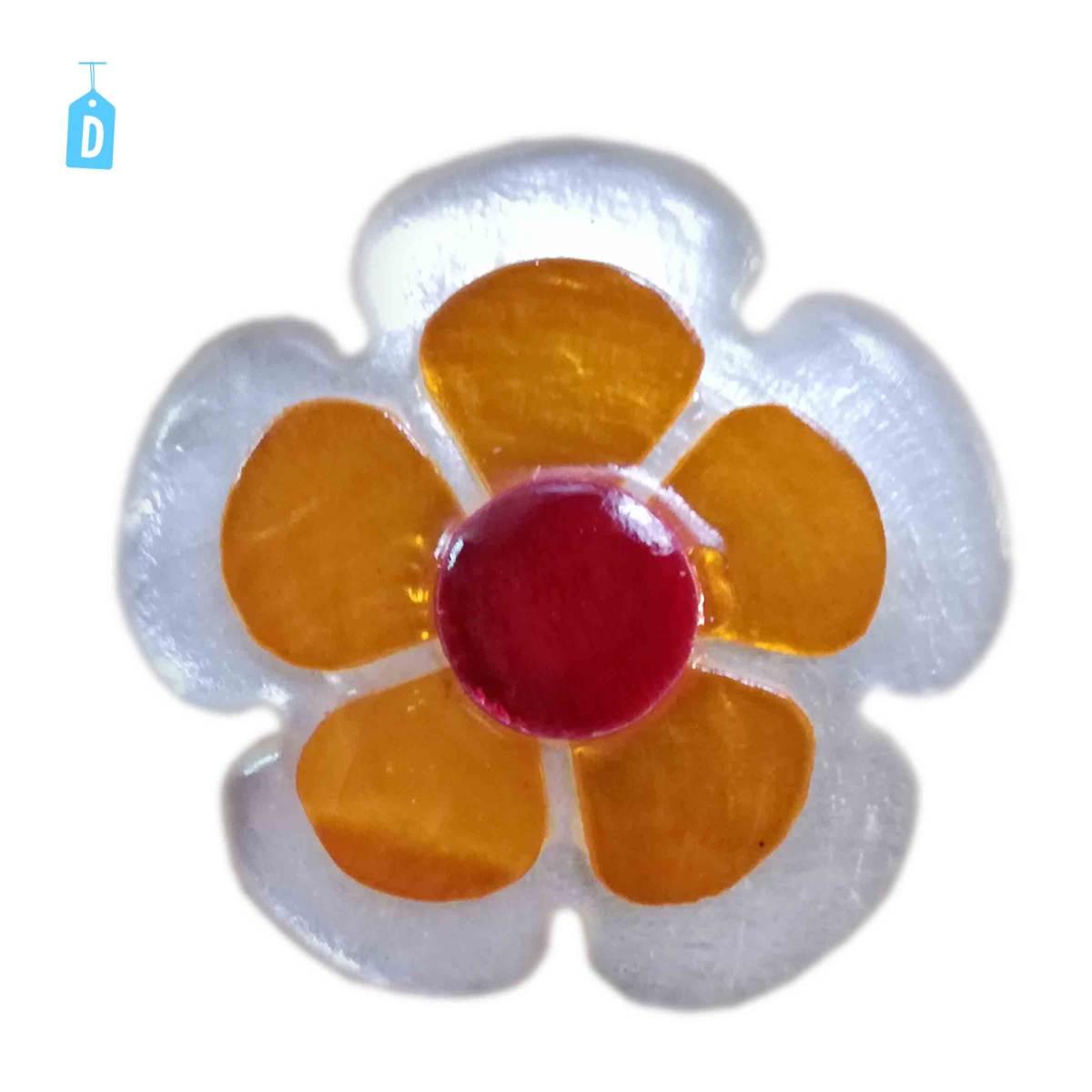 Anello madreperla fiore 5 6 colori