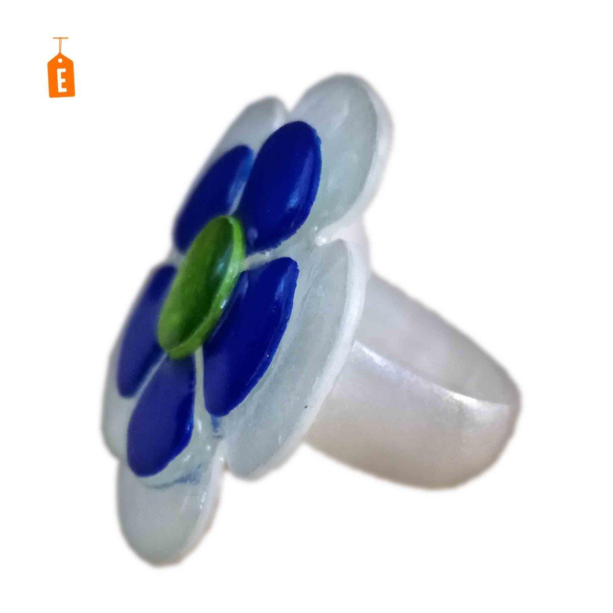 Anello madreperla fiore 5 6 colori