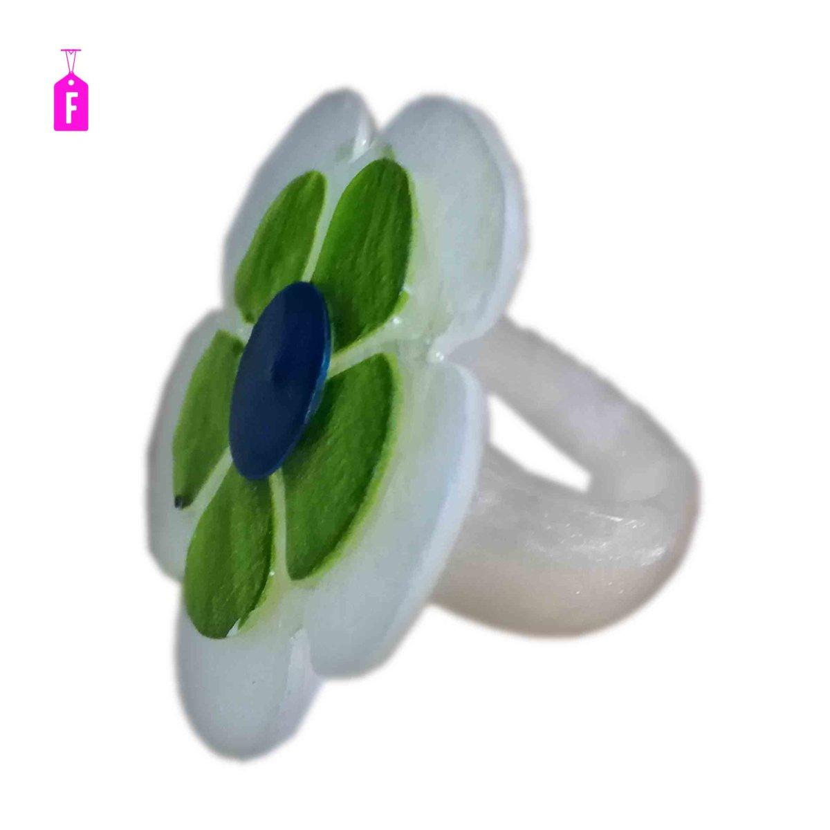 Anello madreperla fiore 5 6 colori