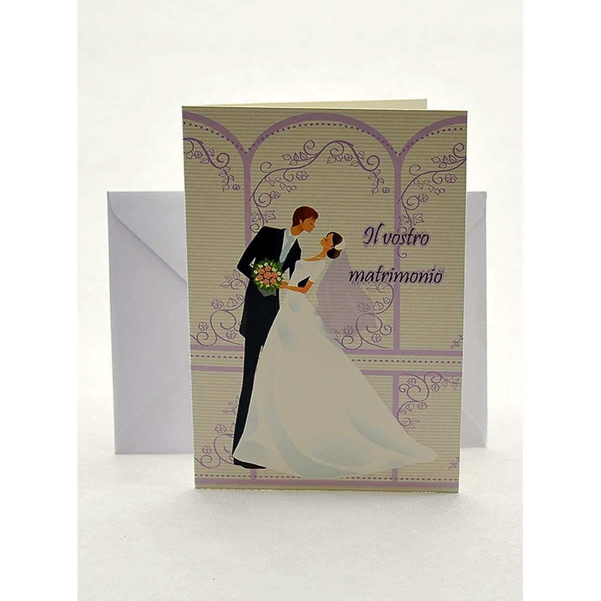 Biglietto auguri matrimonio 6 modelli