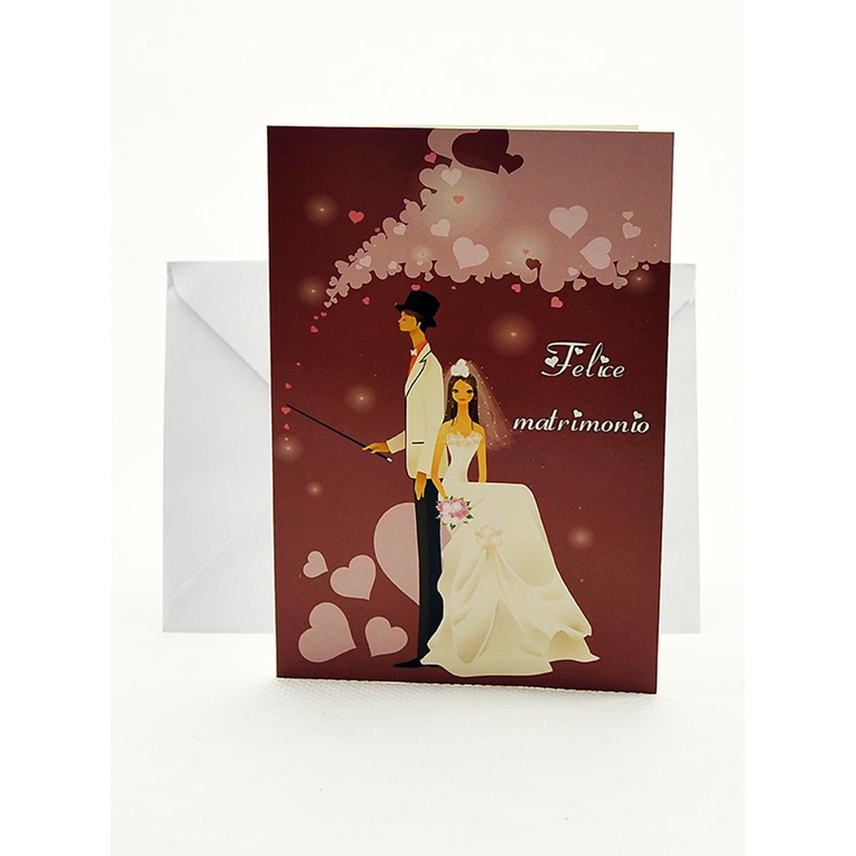 Biglietto auguri matrimonio 6 modelli