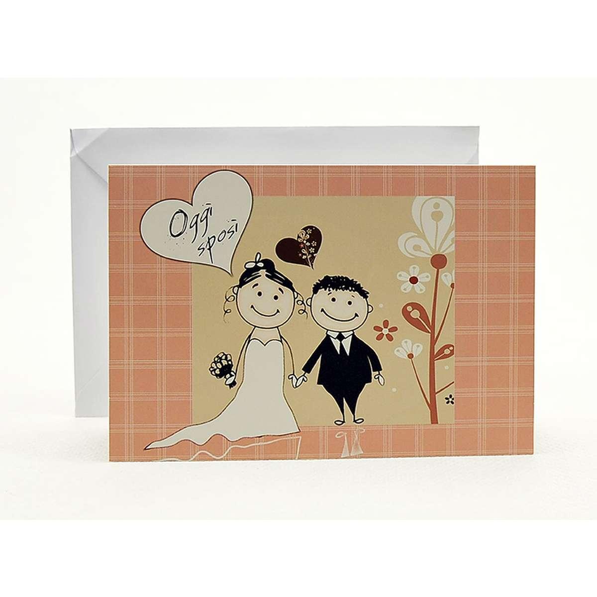Biglietto auguri matrimonio 6 modelli