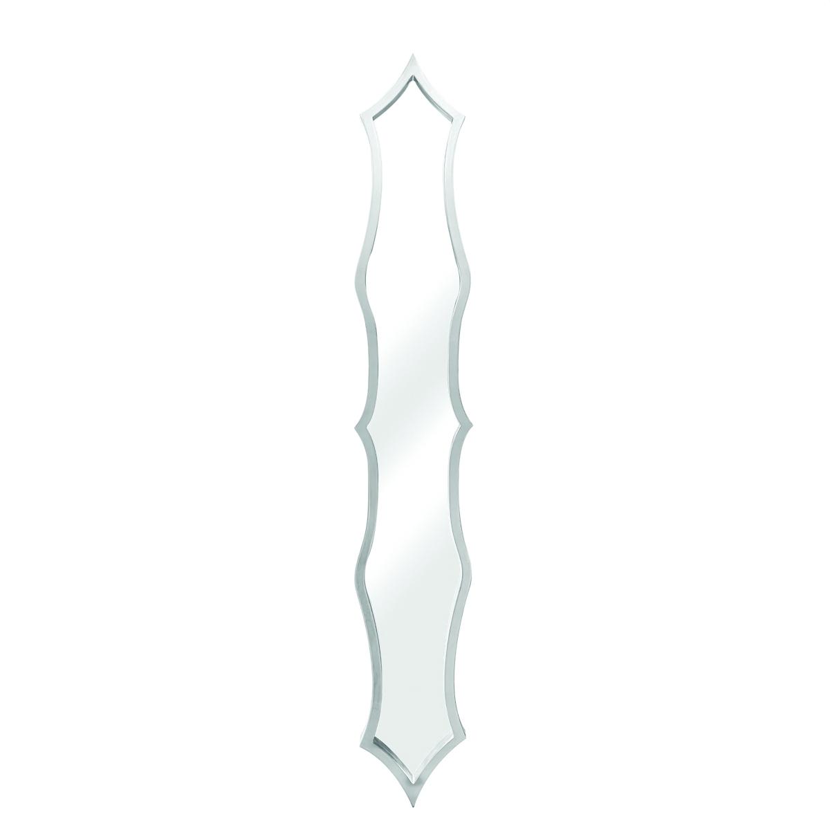 Specchio legno parentesi argento 16 x 119 x 2,5 cm