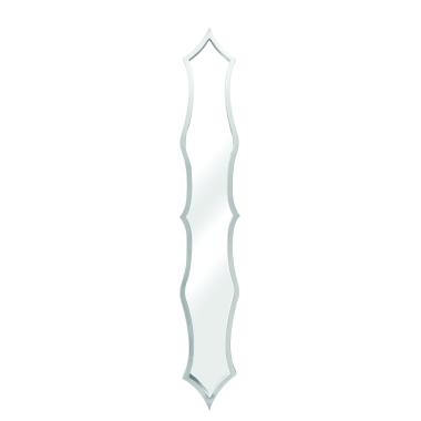 Specchio legno parentesi argento 16 x 119 x 2,5 cm