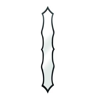 Specchio legno parentesi nero 16 x 119 x 2,5 cm