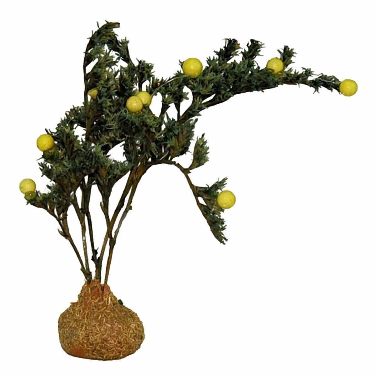 Albero presepe frutta frutti gialli 10 cm