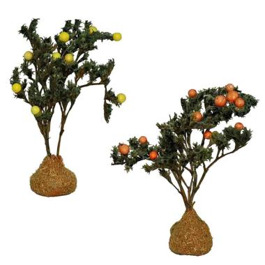 Albero presepe frutta frutti gialli 10 cm