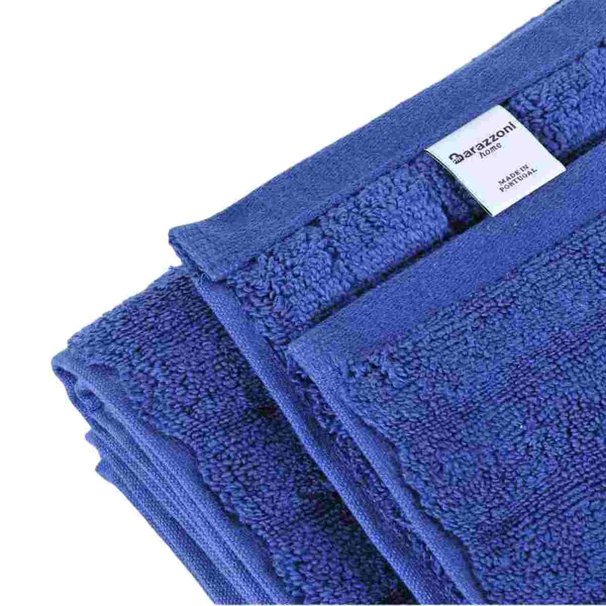 Asciugamano barazzoni telo doccia blu onde cotone 90 x 150 cm