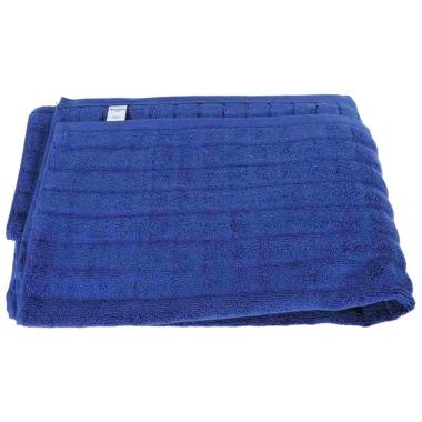 Asciugamano barazzoni telo doccia blu onde cotone 90 x 150 cm