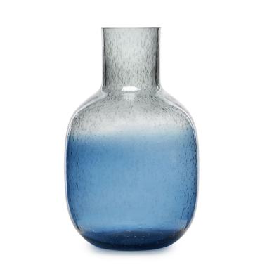 Vaso vetro portovenere blu 20,5 x 32,5 cm