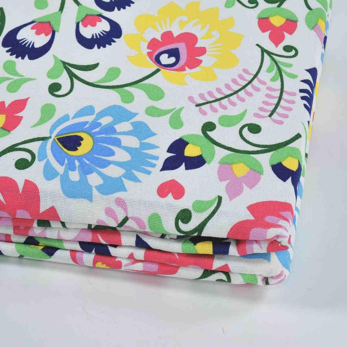 Tovaglia cotone fantasia flora 140 x 240 cm