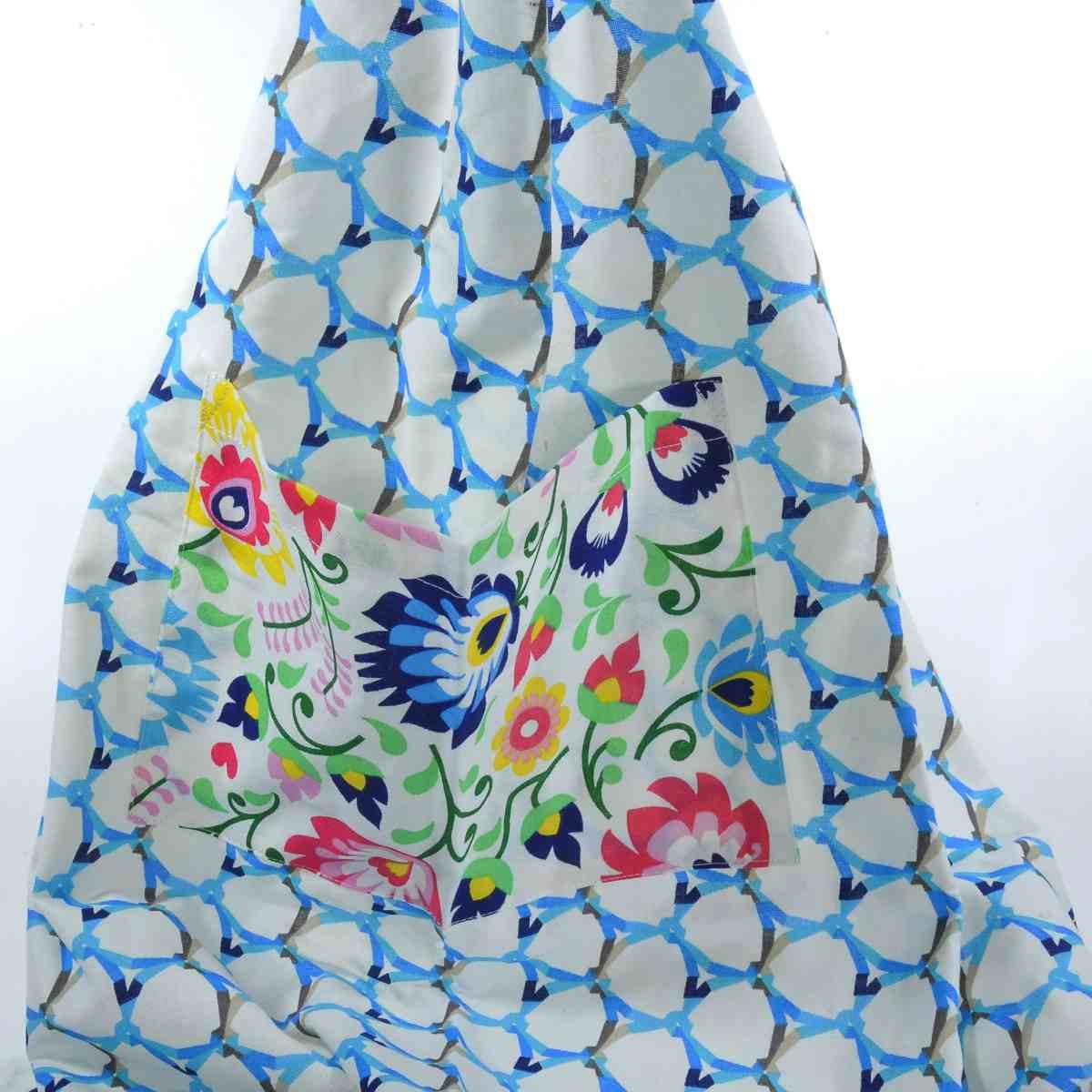 Grembiule cotone fantasia rete 80 x 85 cm