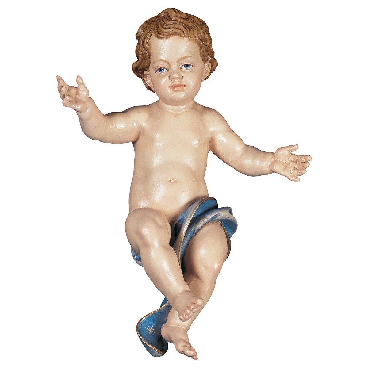 Statua presepe 15 cm scultura in legno statue gesù bambino