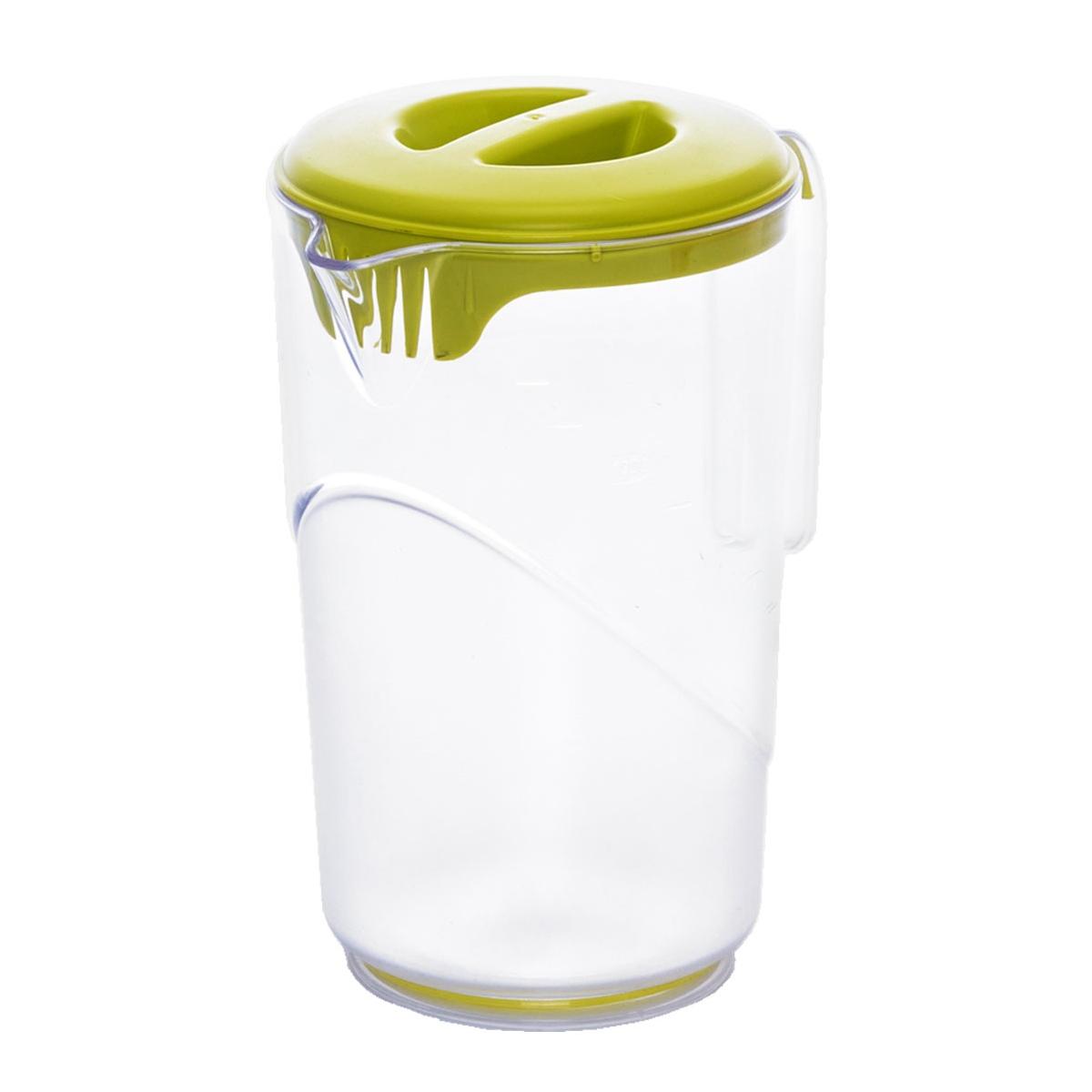Caraffa PVC Color Lt.1,5 con Tappo Dosatore 3 Colori Assortiti | H&H