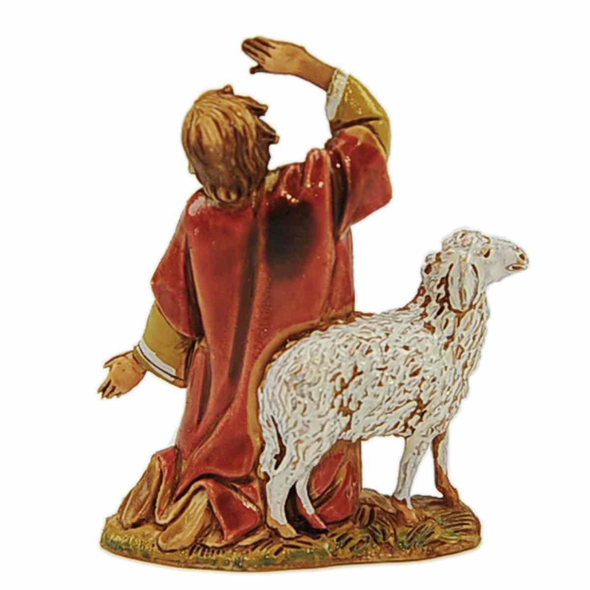 Statua presepe 6.5 cm meravigliato pecora