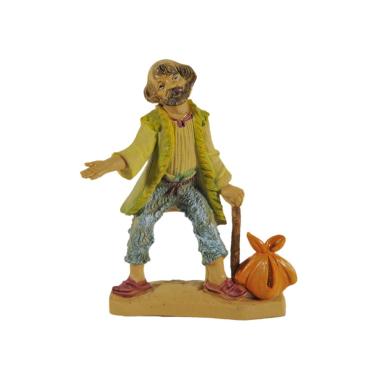 Statua presepe 10 cm mendicante