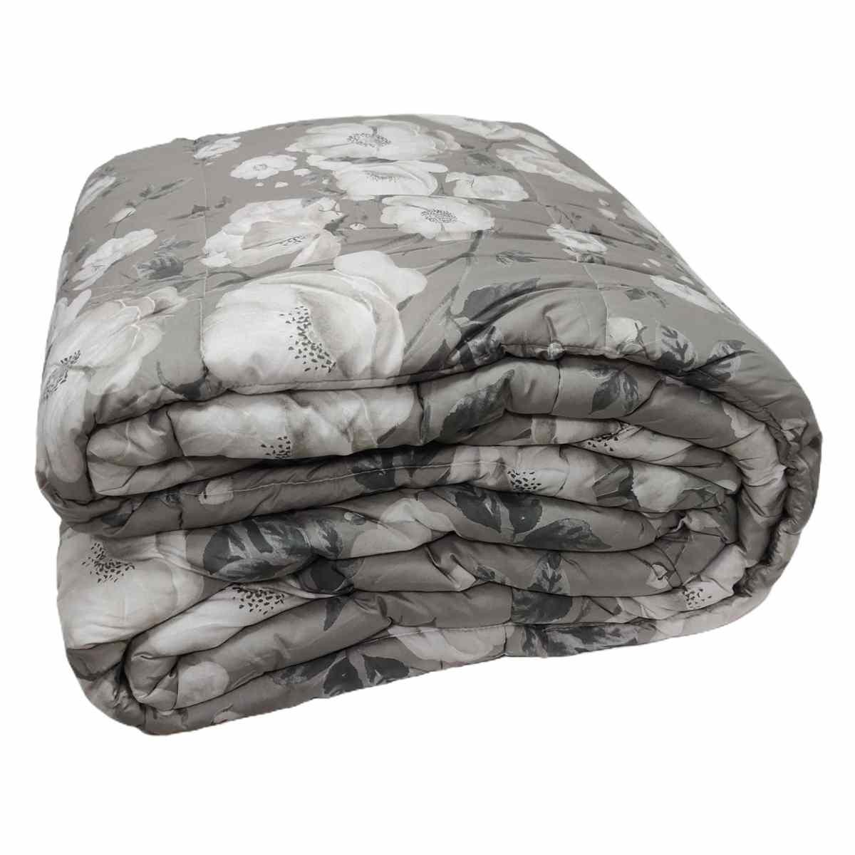Trapunta singola charlotte tortora 170 x 260 cm