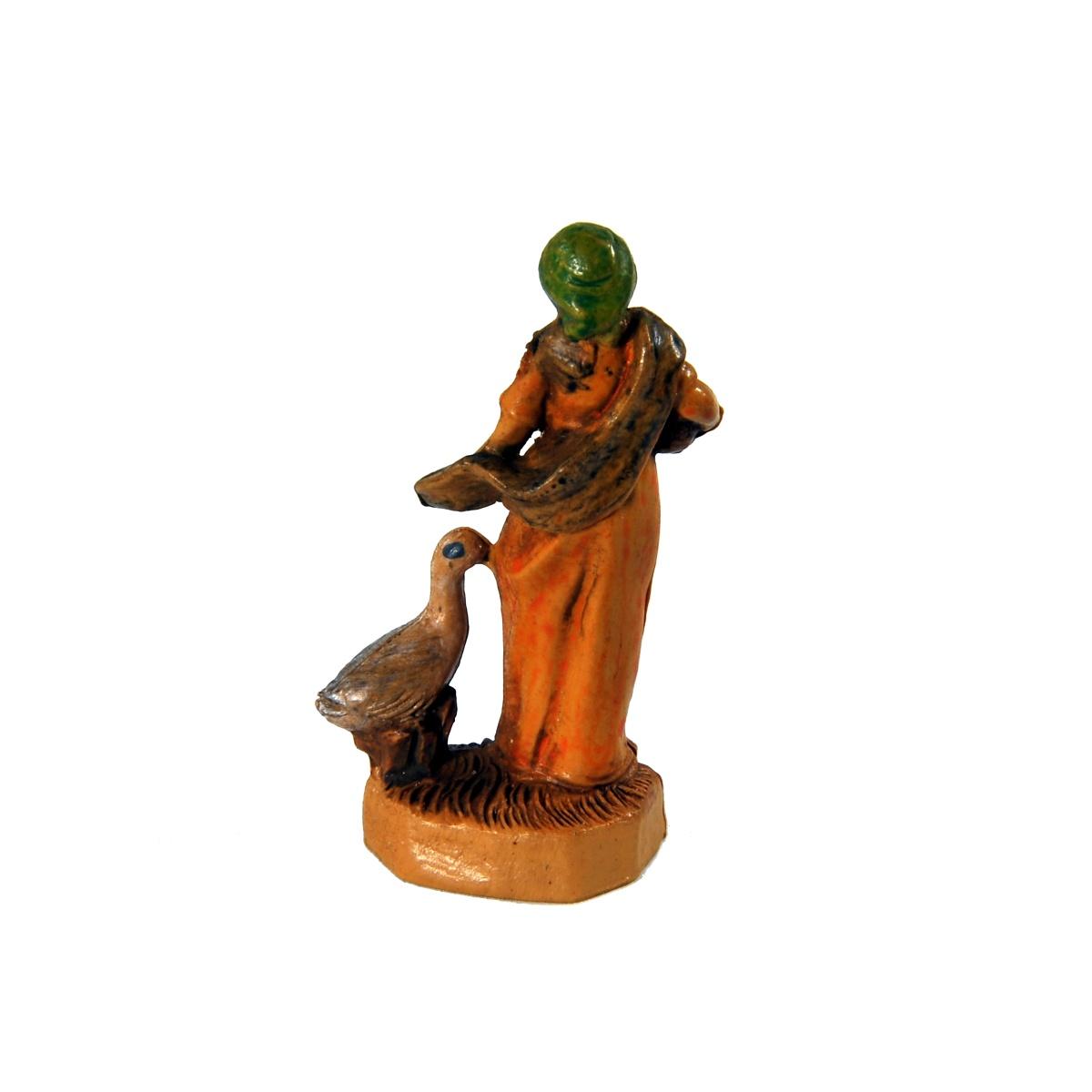 Statua presepe 4 cm donna papera