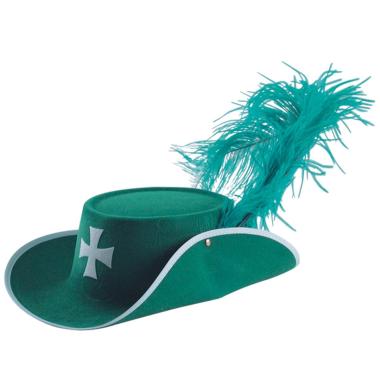 Cappello moschettiere dartagnan verde