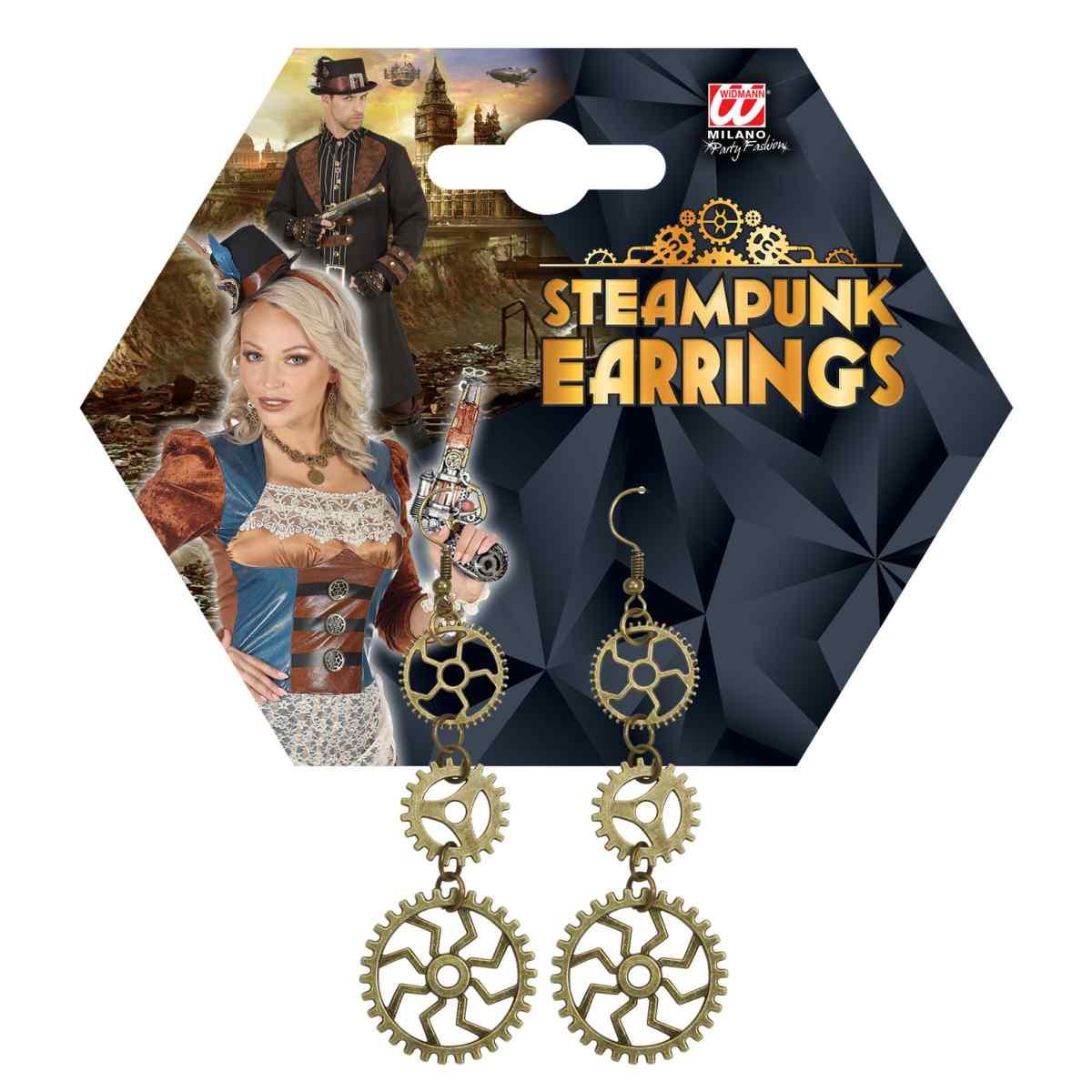 Orecchini steampunk ingranaggi