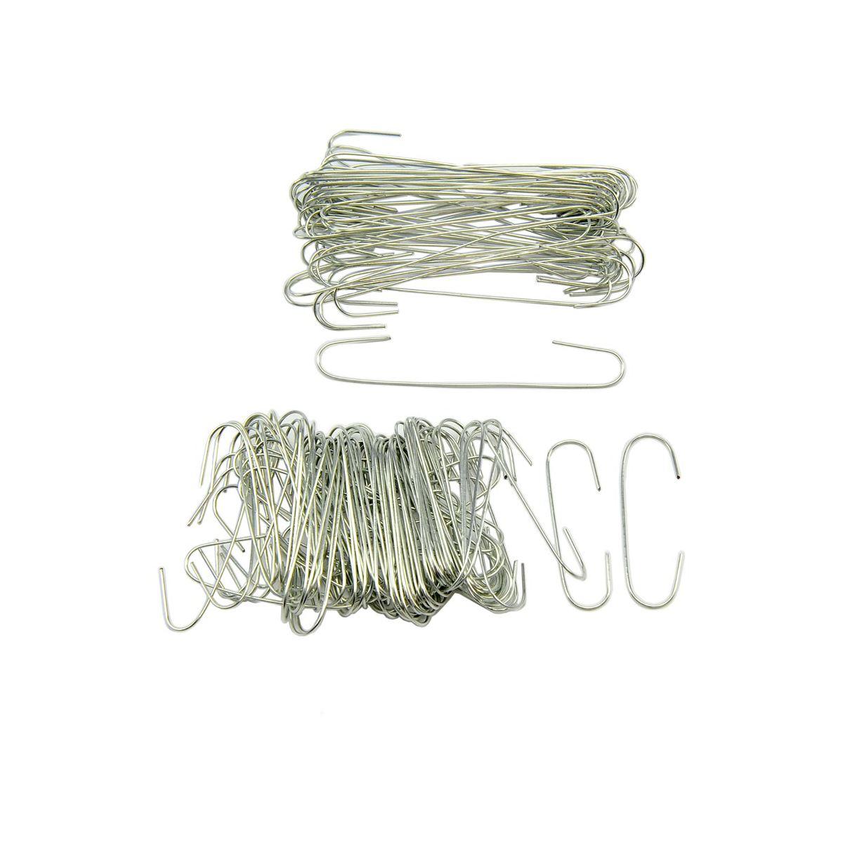 Gancetti sfere alluminio argento 2 mis Set 150 pz