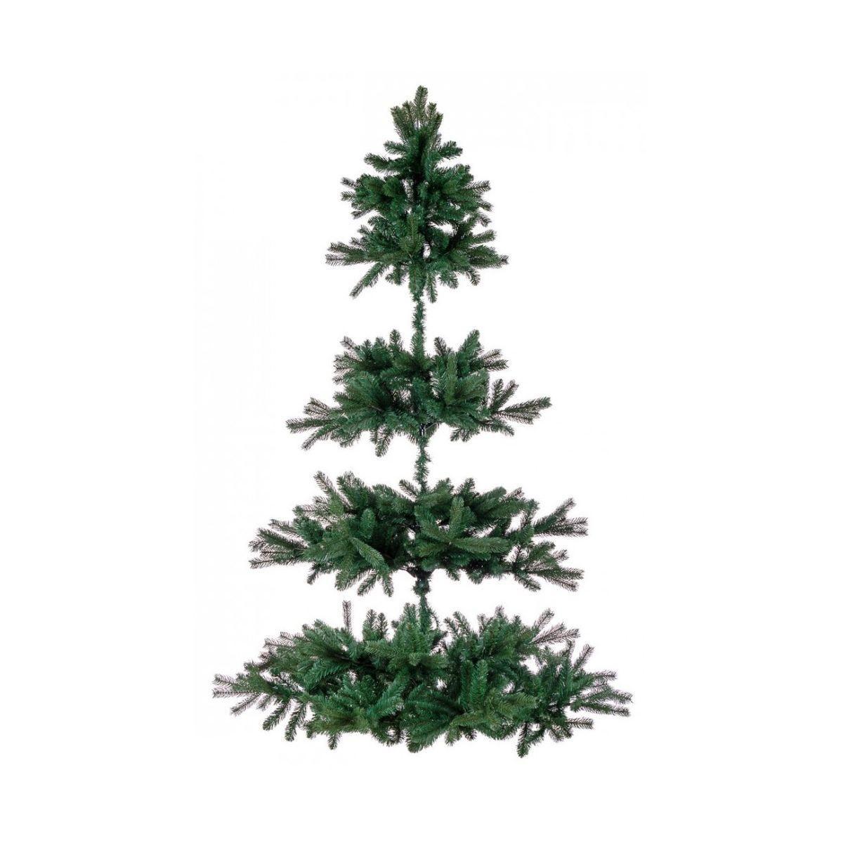 Albero di Natale 210 cm verde fiemme pendente 946 rami